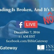 BibleGateway Facebook Live